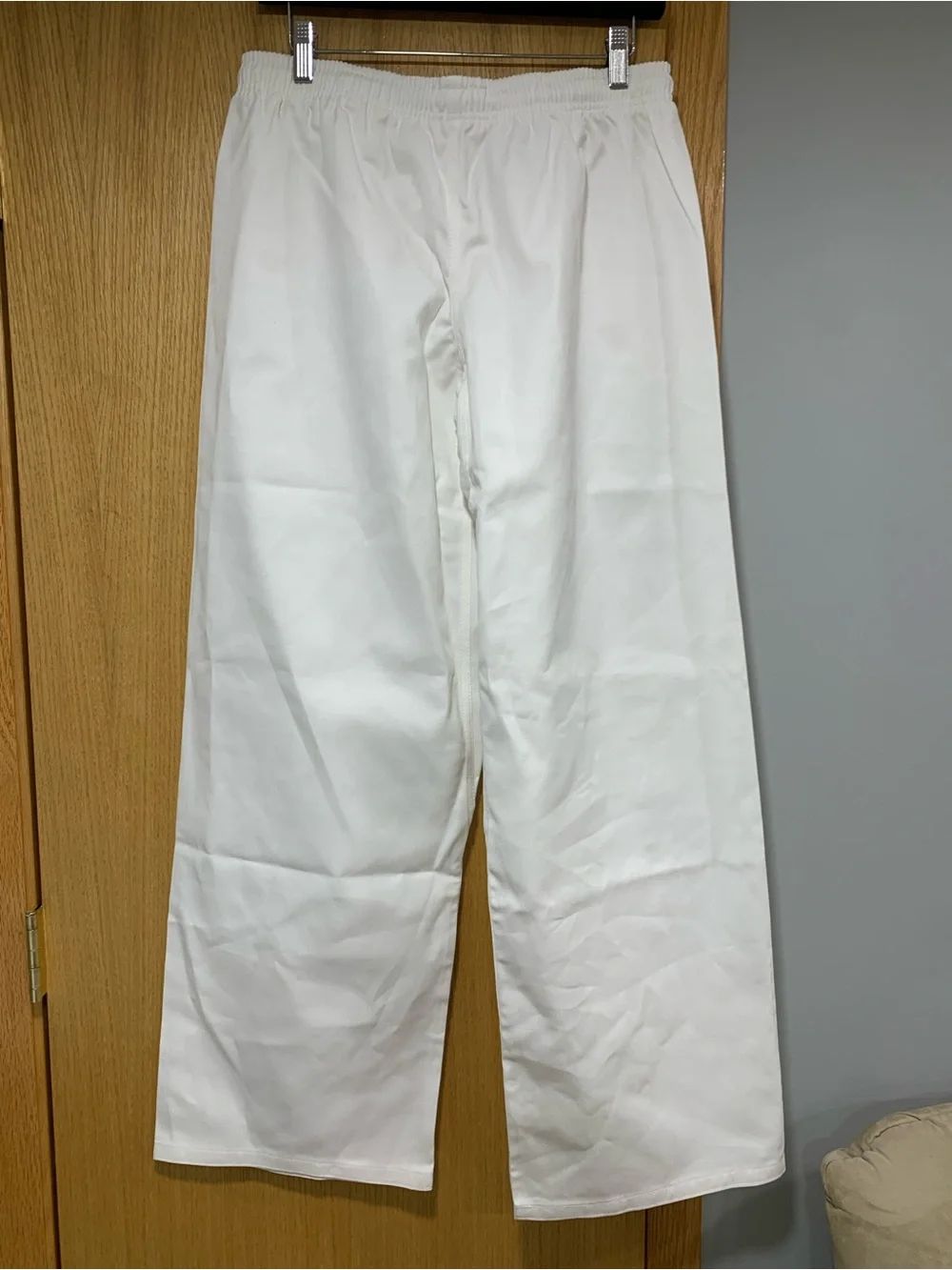 White Drawstring Pants - Size 4 - Picture 2 of 3